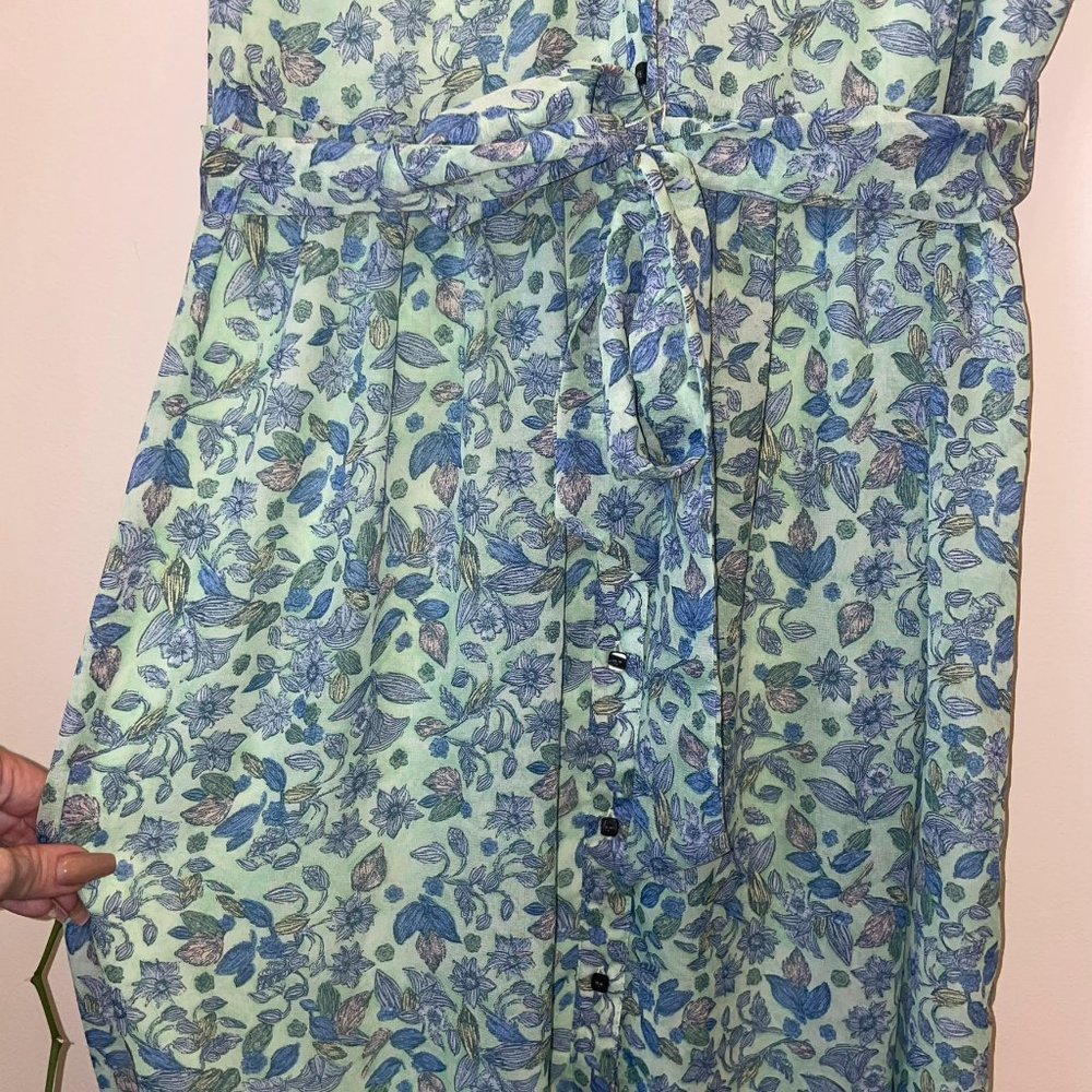 Disney Alice Through The Looking Glass Floral Tie Waist Maxi Dress - Picture 4 of 7